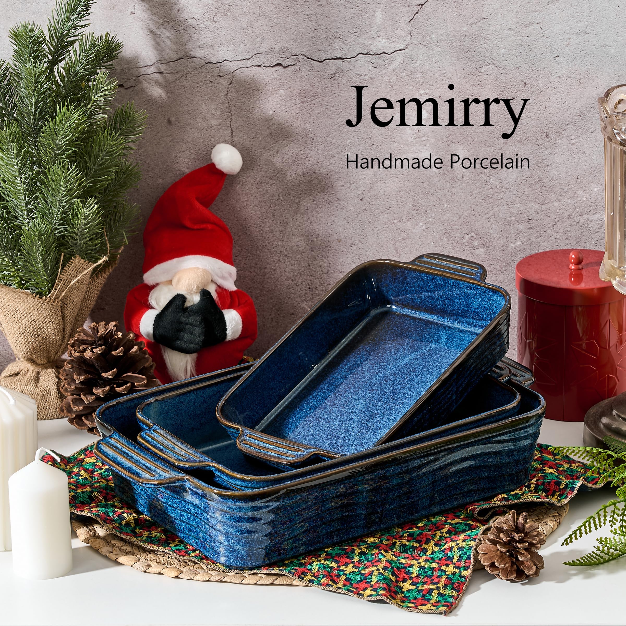 Jemirry table-ready ceramic dish enhances presentation and keeps food warm