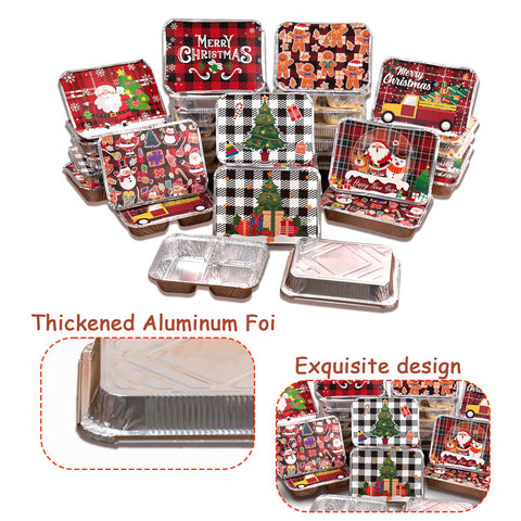 Jengaer Christmas cookie tins lids keep treats fresh and ready to share.