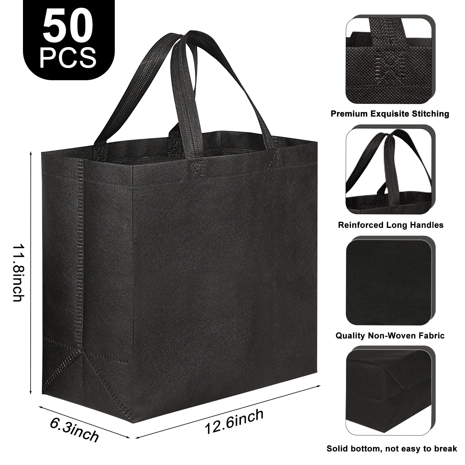 JERIA nonwoven fabric tote bag emphasizes durability for repeated daily use.