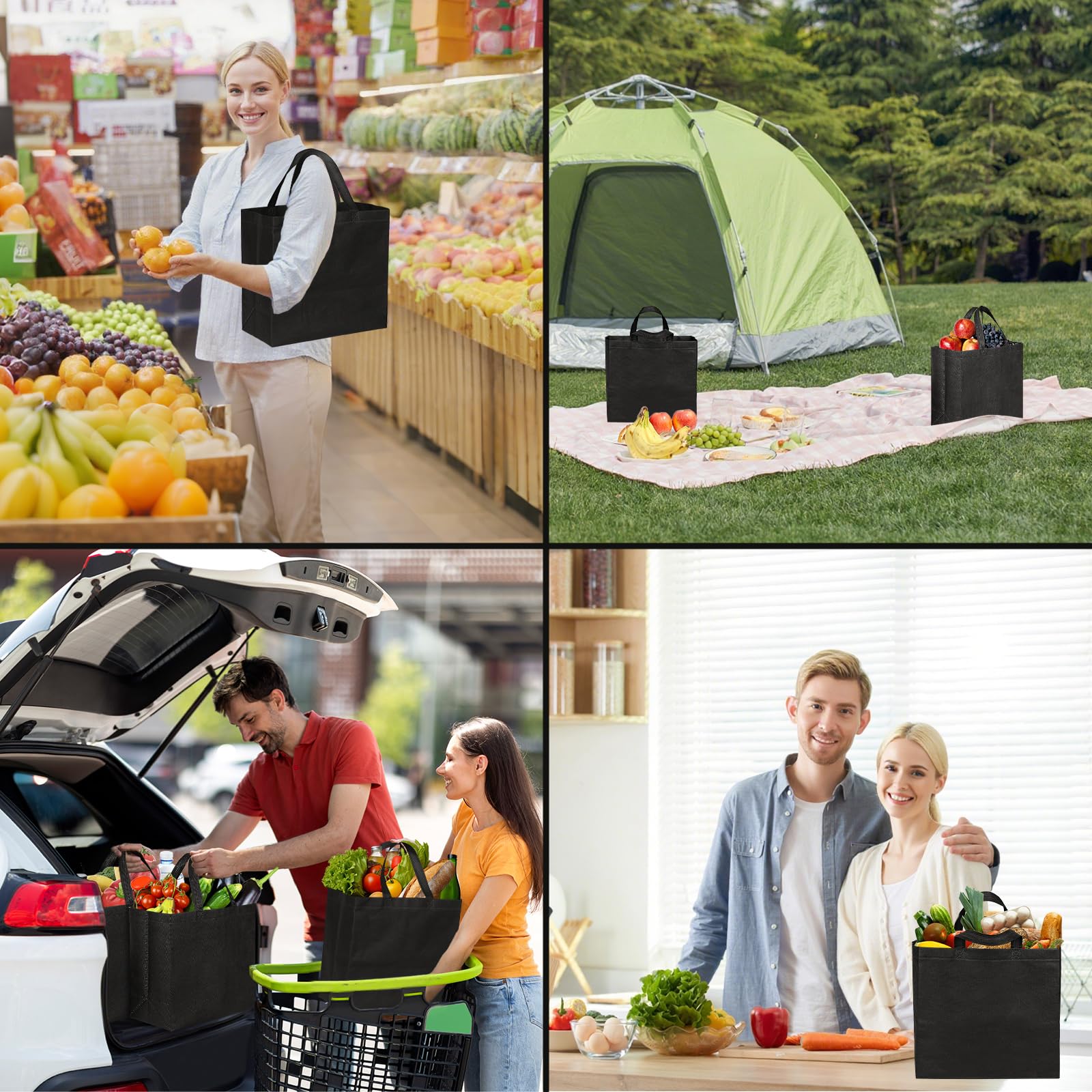 JERIA versatile tote for groceries, gifts, and home organization.