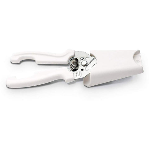 Jero assisted-opening kitchen shears close-up showing effortless operation.