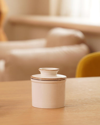 Jersinwei countertop butter dish use keeps butter soft and ready