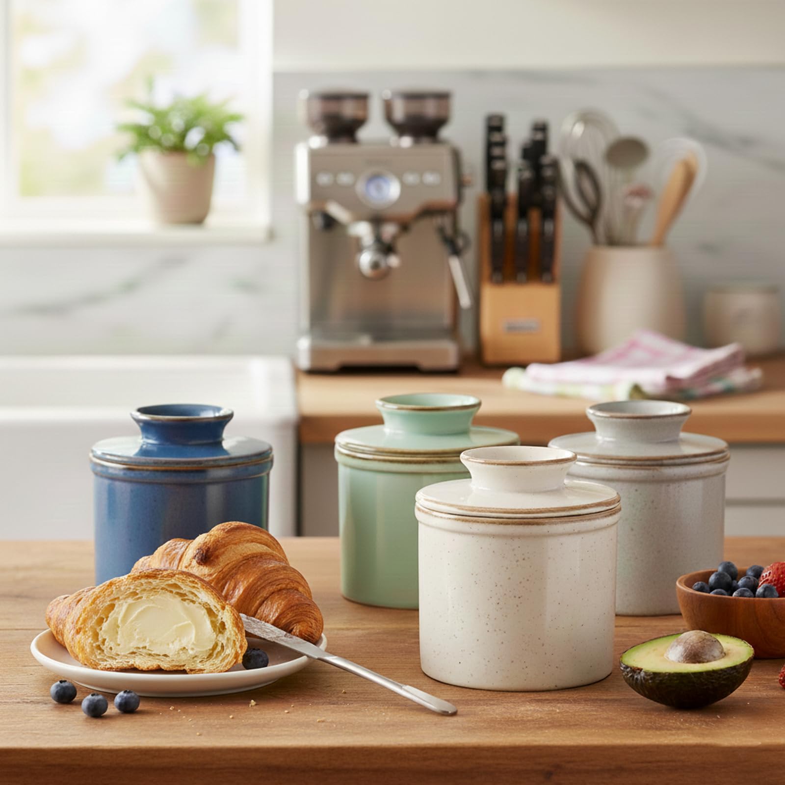 Jersinwei handcrafted butter dish detail blends beauty with everyday functionality