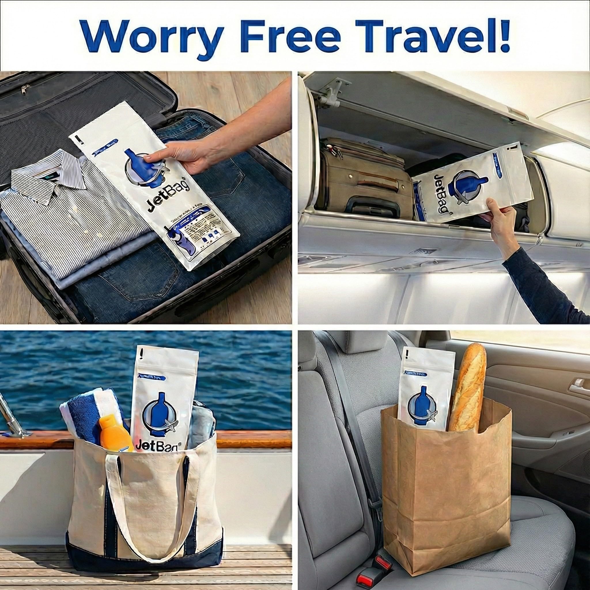 JetBag Bold zipper secure seal closeup for mess-free luggage