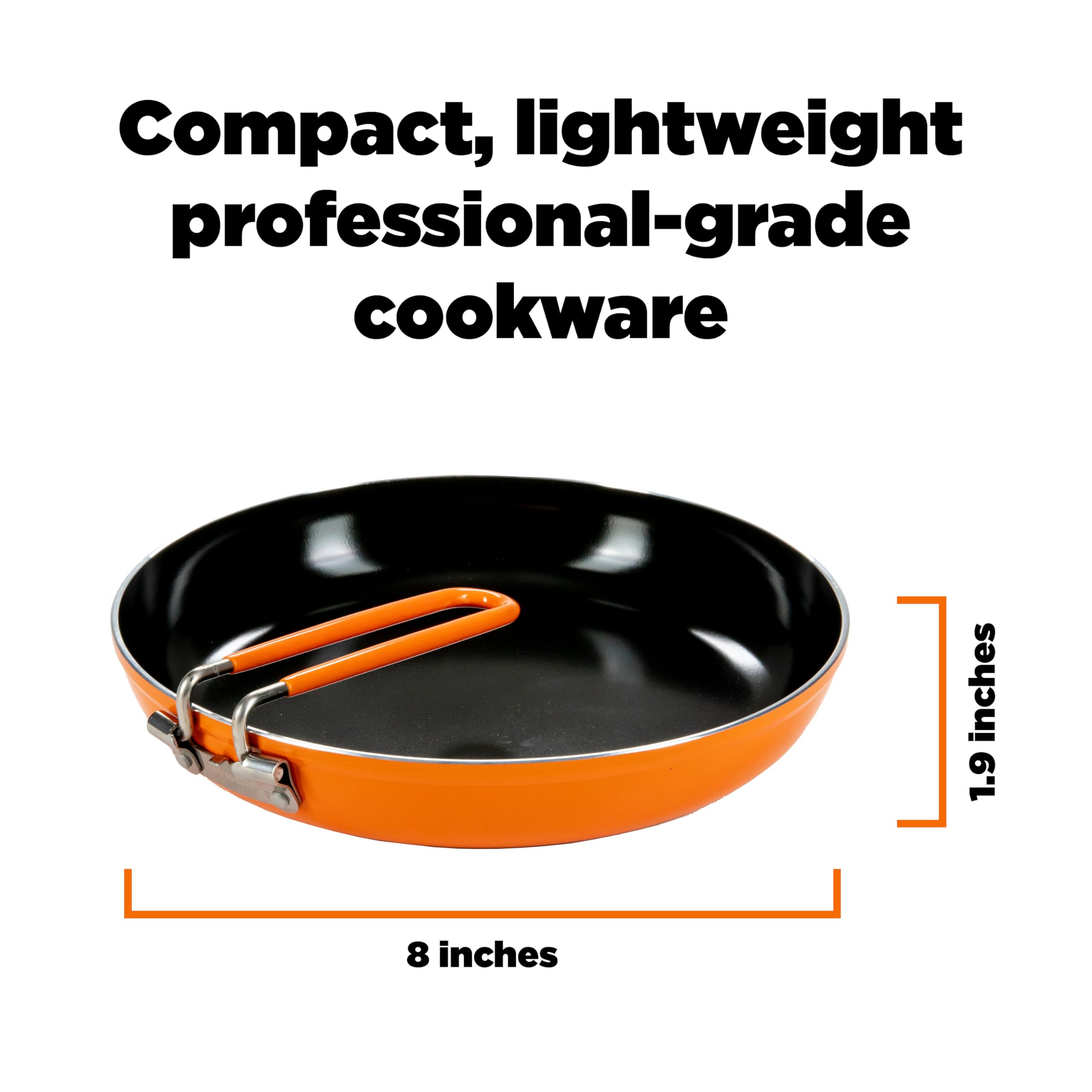 Jetboil Summit skillet with nonstick surface for easy food release.