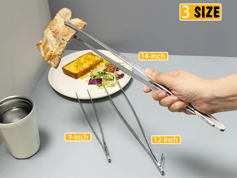 JetKong 14-inch tweezers reach into large pans and grills