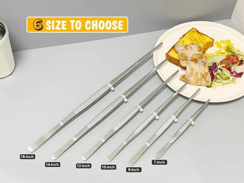 JETKONG dishwasher-safe tweezers offer easy cleanup after cooking sessions.