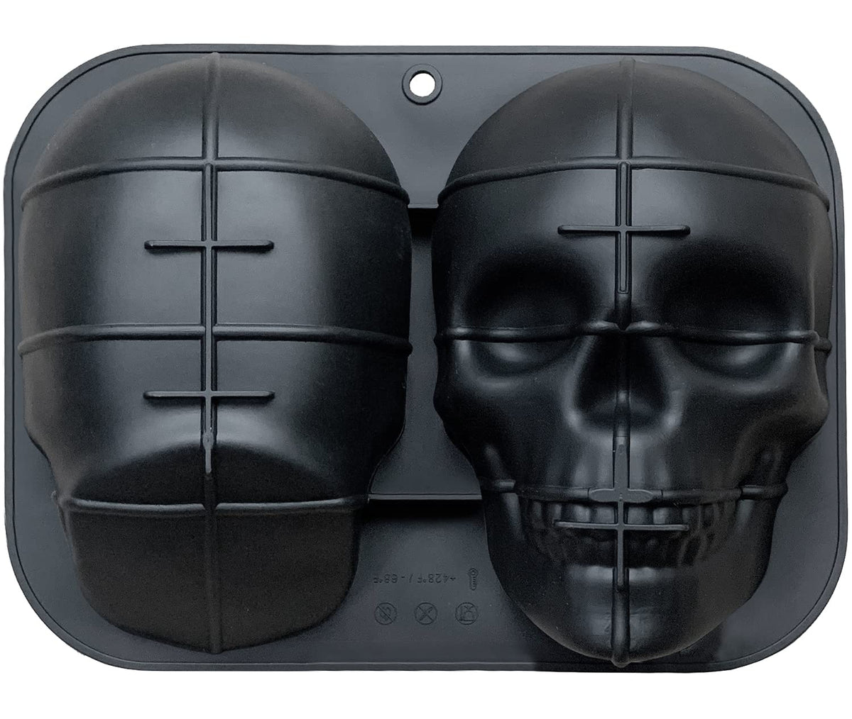 JETKONG extra-large skull cake mold for dramatic Halloween desserts
