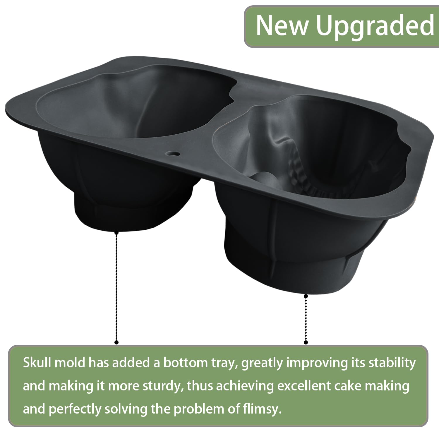 JETKONG haunted skull baking pan ideal for party treats
