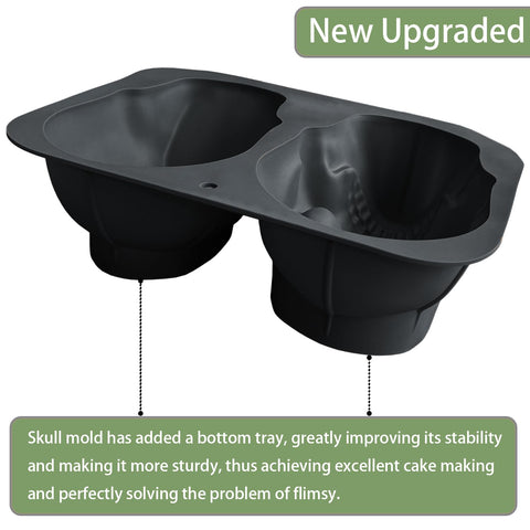 JETKONG haunted skull baking pan ideal for party treats
