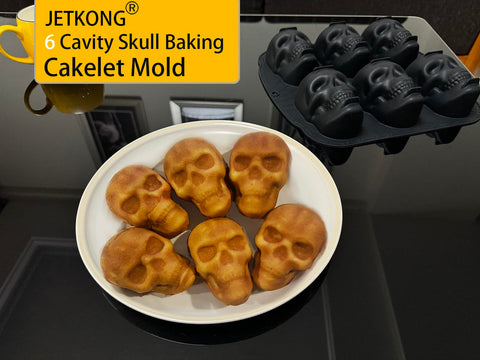 JETKONG skull mold is safe in oven, microwave, freezer, and dishwasher.