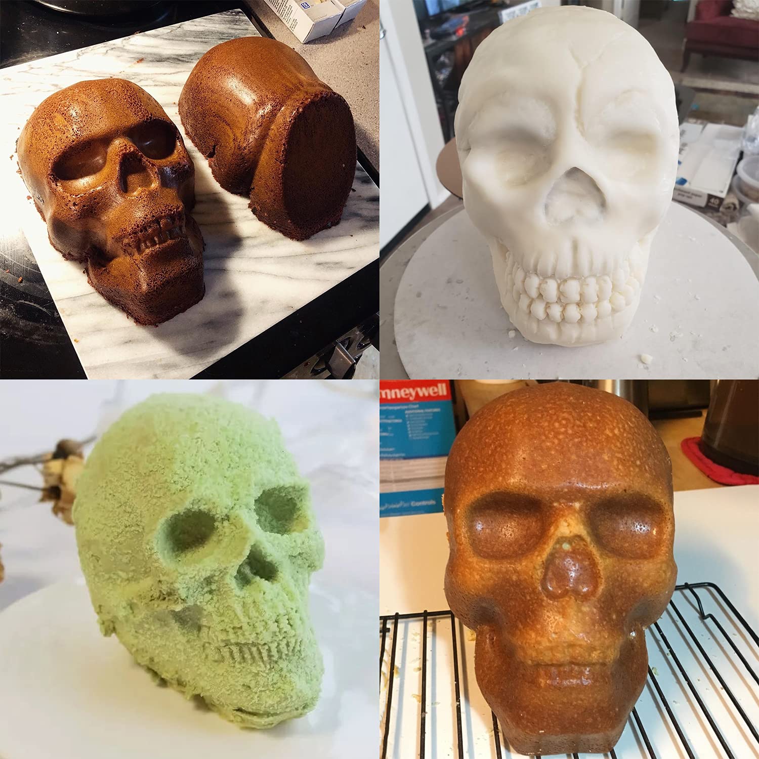 JETKONG multifunctional skull mold for desserts and more