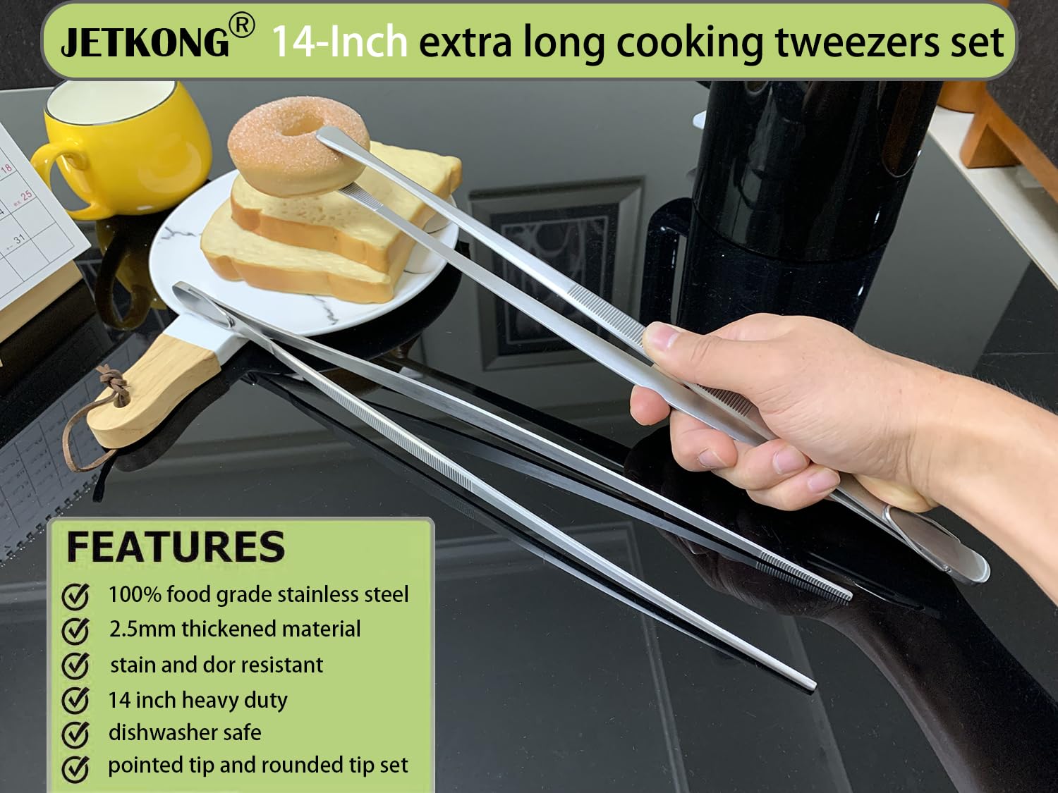 JETKONG rust-resistant stainless steel design ensures durable, long-lasting use.