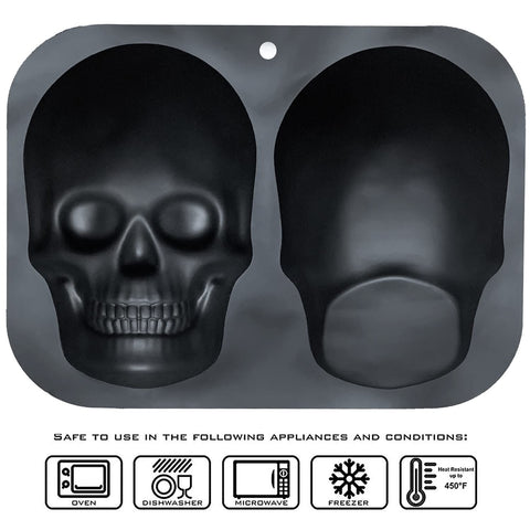 JETKONG skull cake mold suitable for oven and microwave use