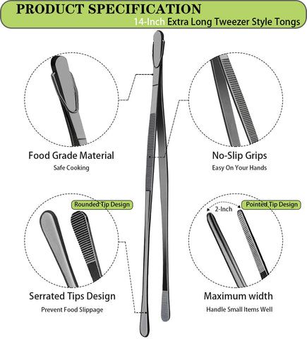 JETKONG tweezers with blunt tip for safe contact and secure gripping.