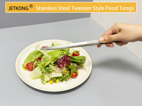 JETKONG tweezers pick delicate ingredients with fine precision and control.