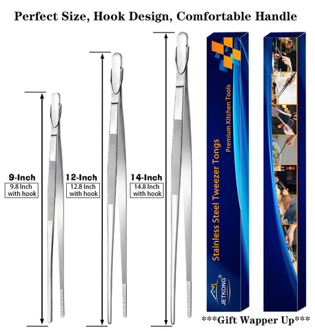 JETKONG versatile tool for grilling, turning, and plating diverse foods