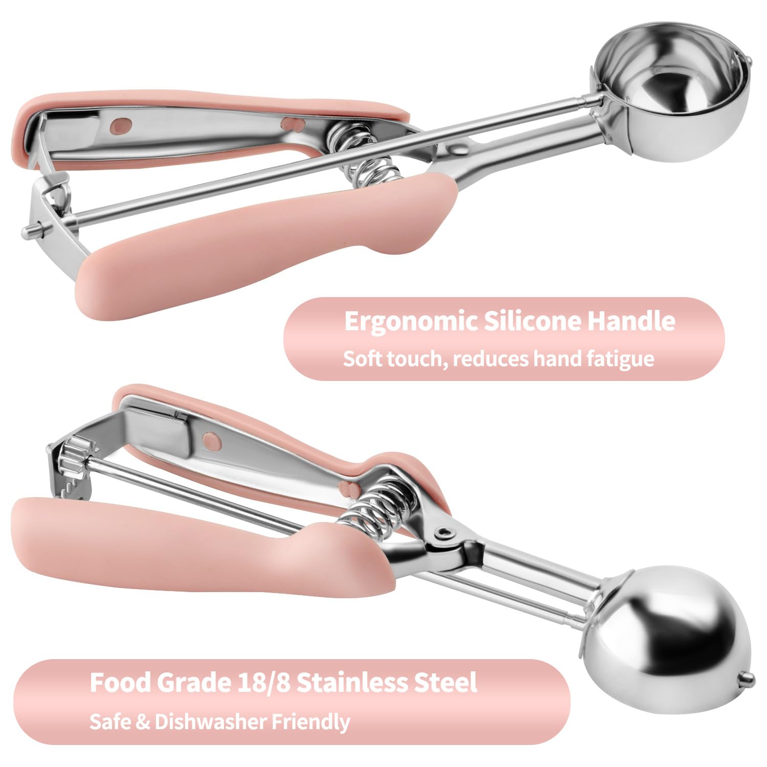 JETONN ice cream scooper alternative for scooping and shaping desserts.