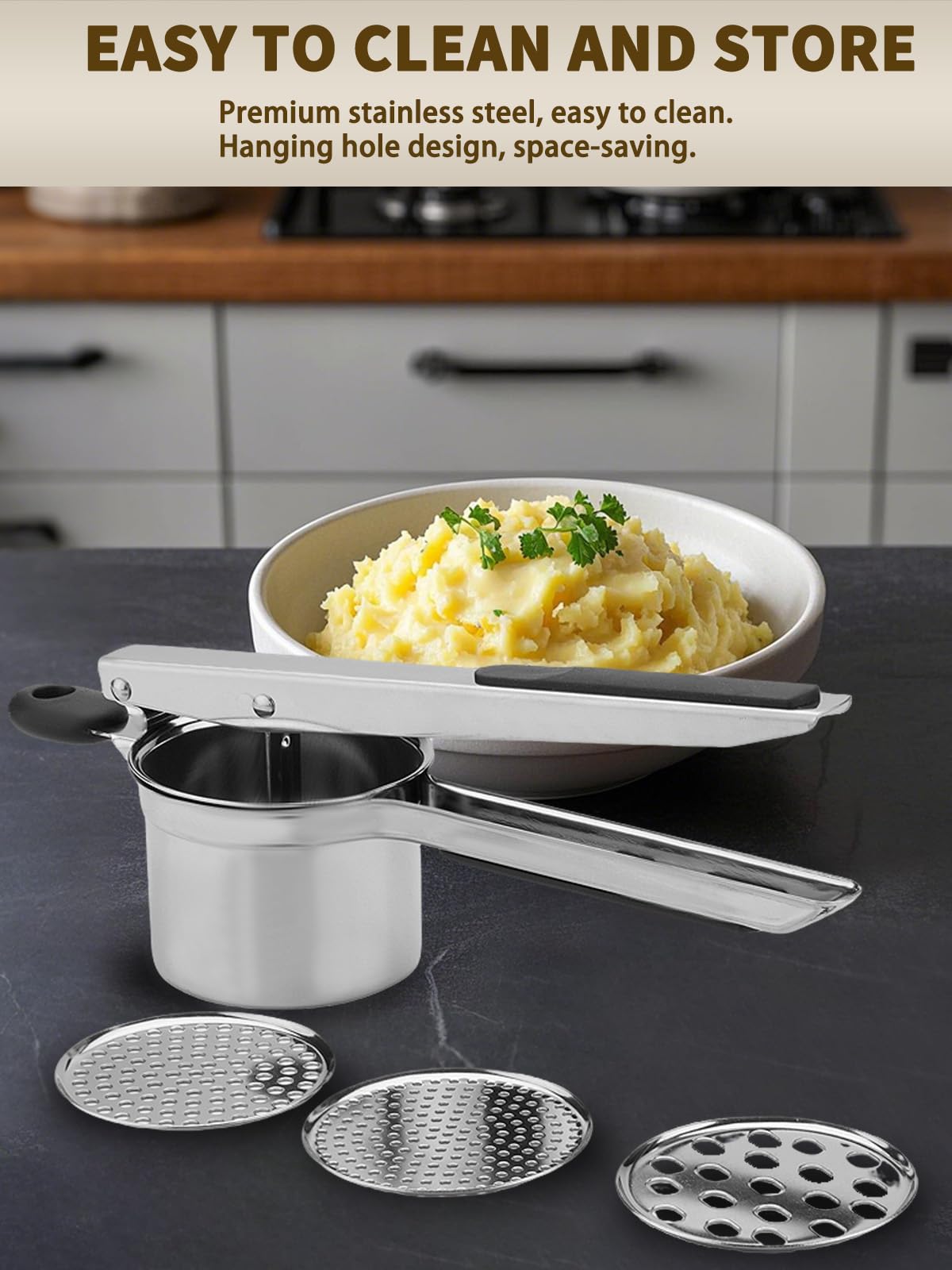 Jetonn stainless steel construction withstands daily use without bending.