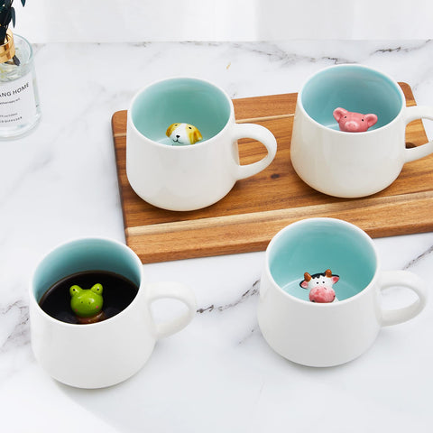 Jeuhoue Unicorn mug on a table as decor for home or office.
