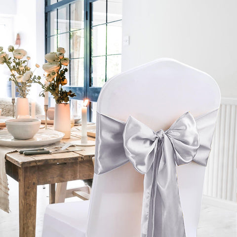 Jevix satin runner used in a baby shower banquet setting