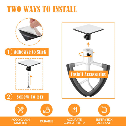 JFGLORIX attachment hooks for KitchenAid attachments streamline storage.