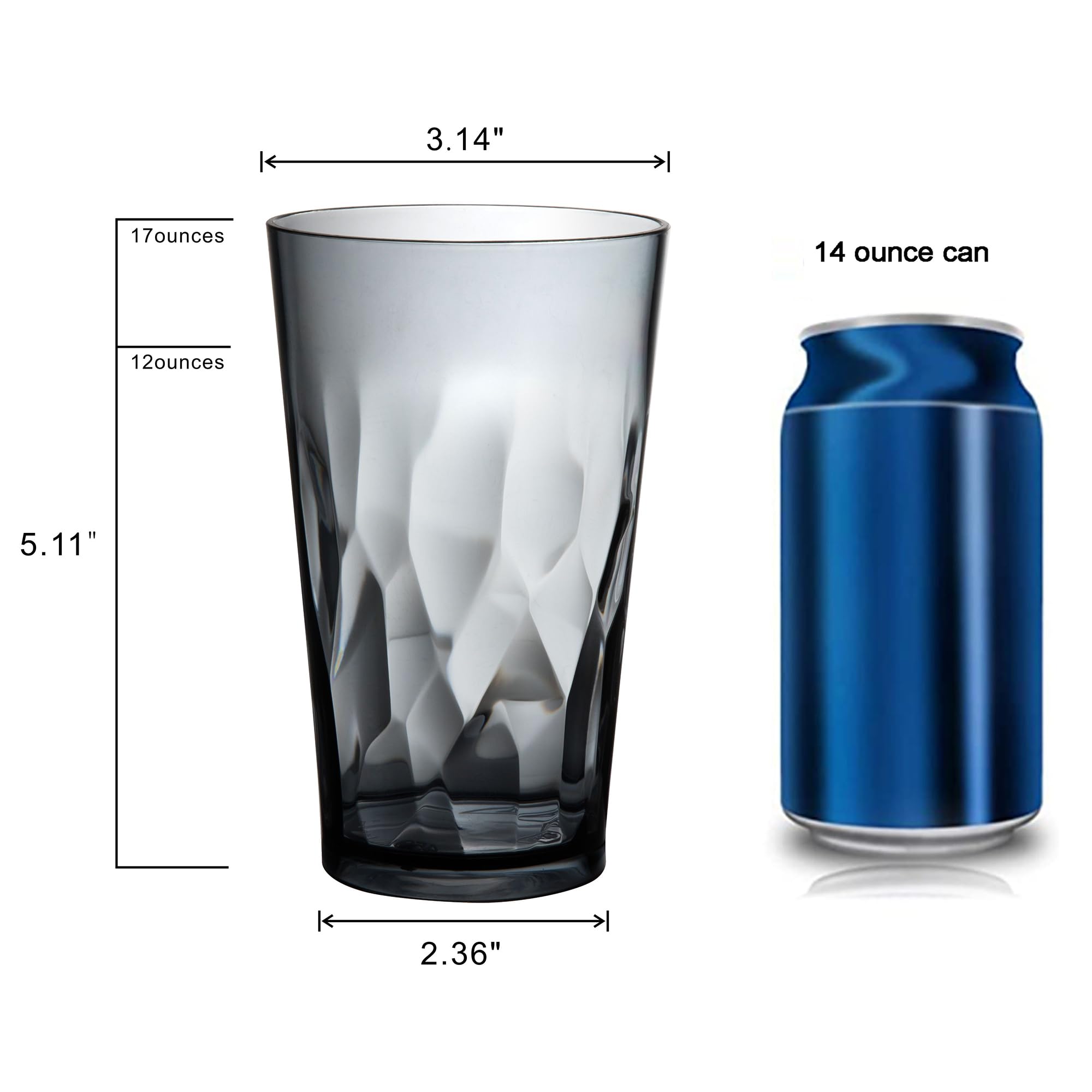 JGIRL shatterproof 16oz tumbler in grey, ideal for kids and outdoor gatherings.