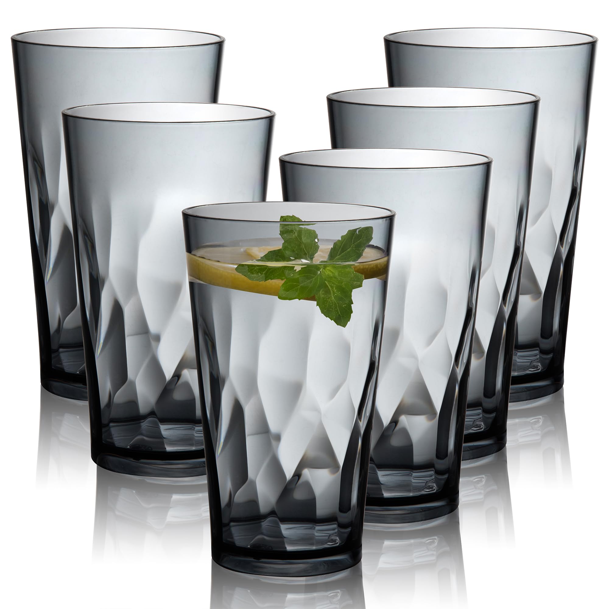 JGIRL unbreakable glasses 6-pack for daily use and entertaining.