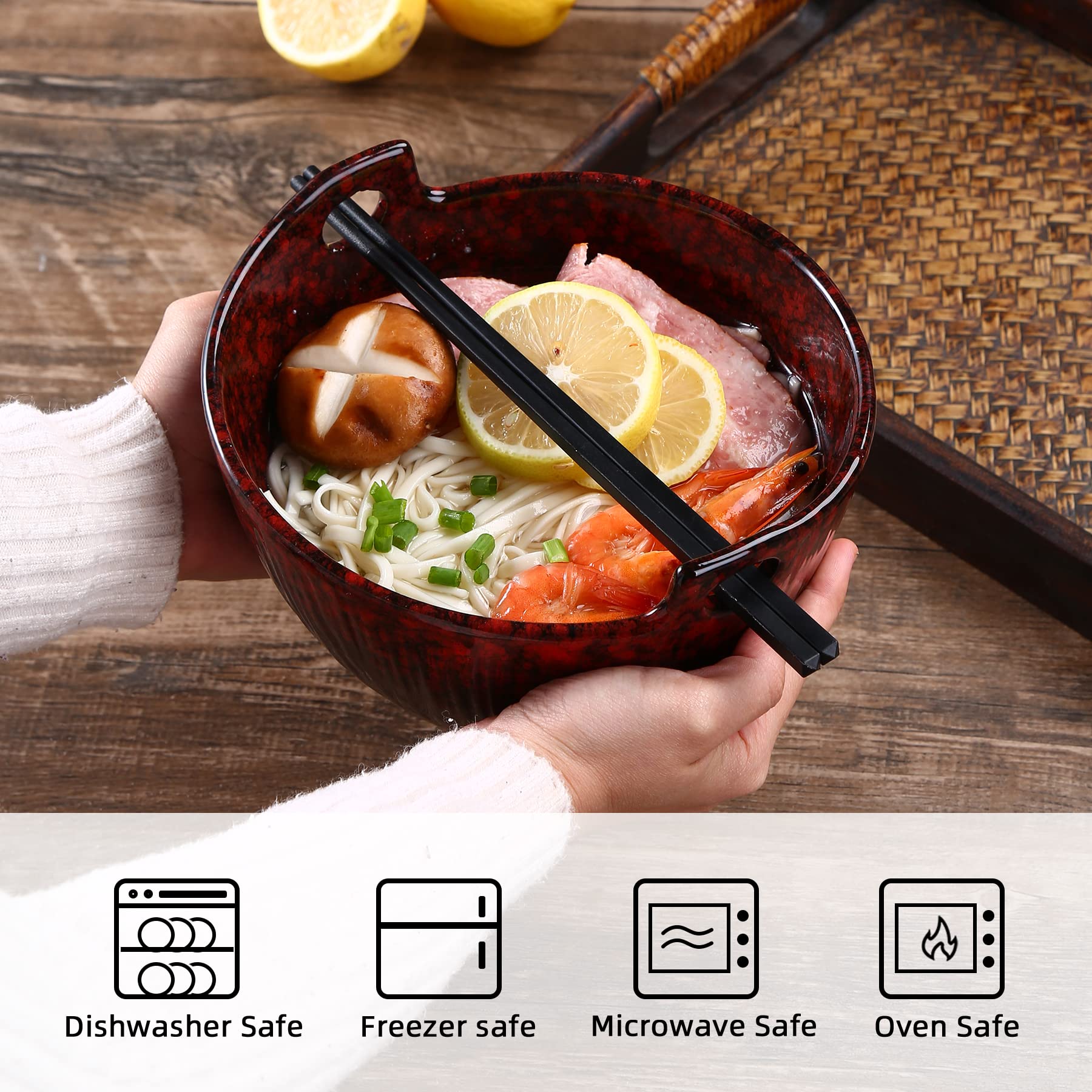 JH JIEMEI HOME bowls are dishwasher and microwave safe for easy cleanup