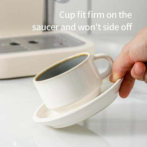 JH JIEMEI HOME four-ounce demitasse cups ideal for cappuccino or espresso shots.