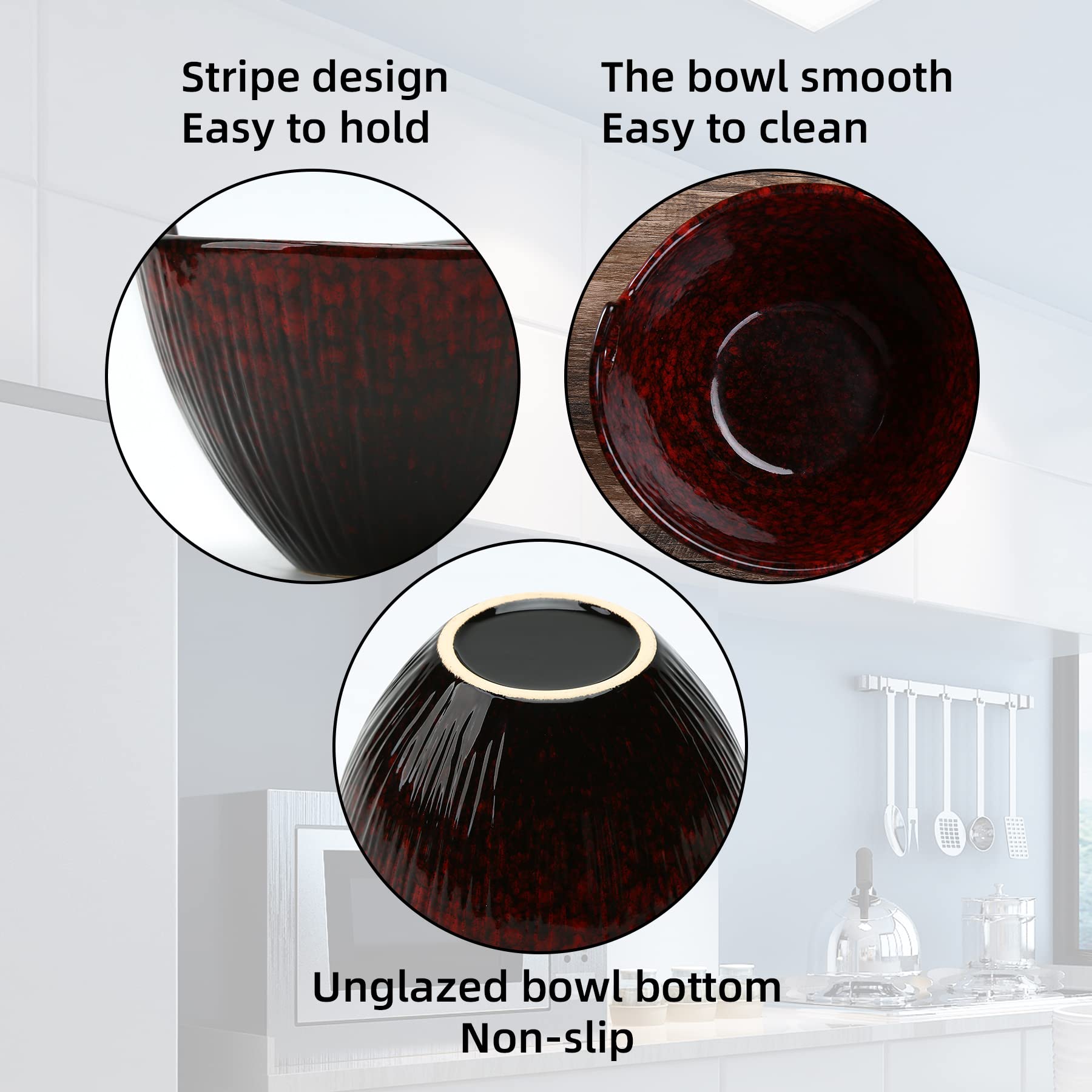 JH JIEMEI HOME large noodle bowls fit ramen, salad, and pasta meals