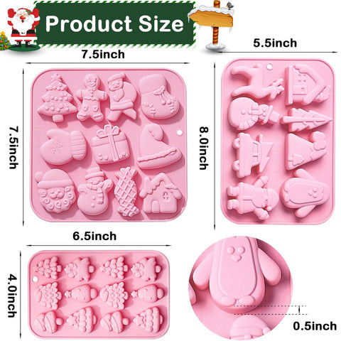 JHYlilia Christmas-tree mold ideal for festive chocolates and gummies.