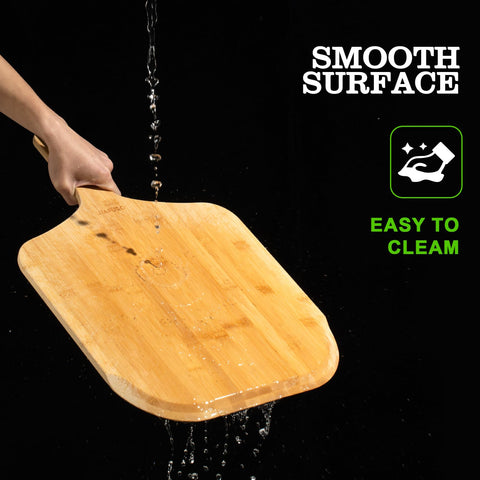 JIAFUEO pizza peel easy to clean with burr-free edges for everyday use.