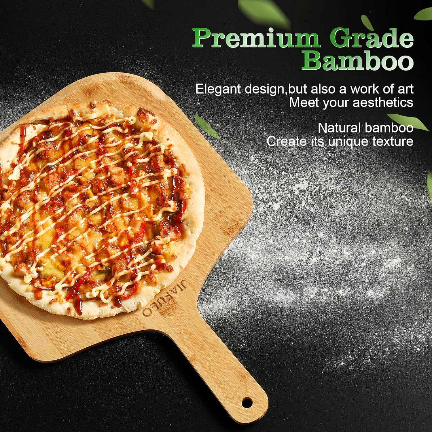 JIAFUEO serving board mode is perfect for cheese, bread, or fruit.