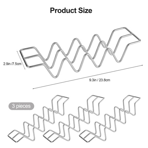 JIBOLAT gap design holder helps crisp shells when warmed in oven
