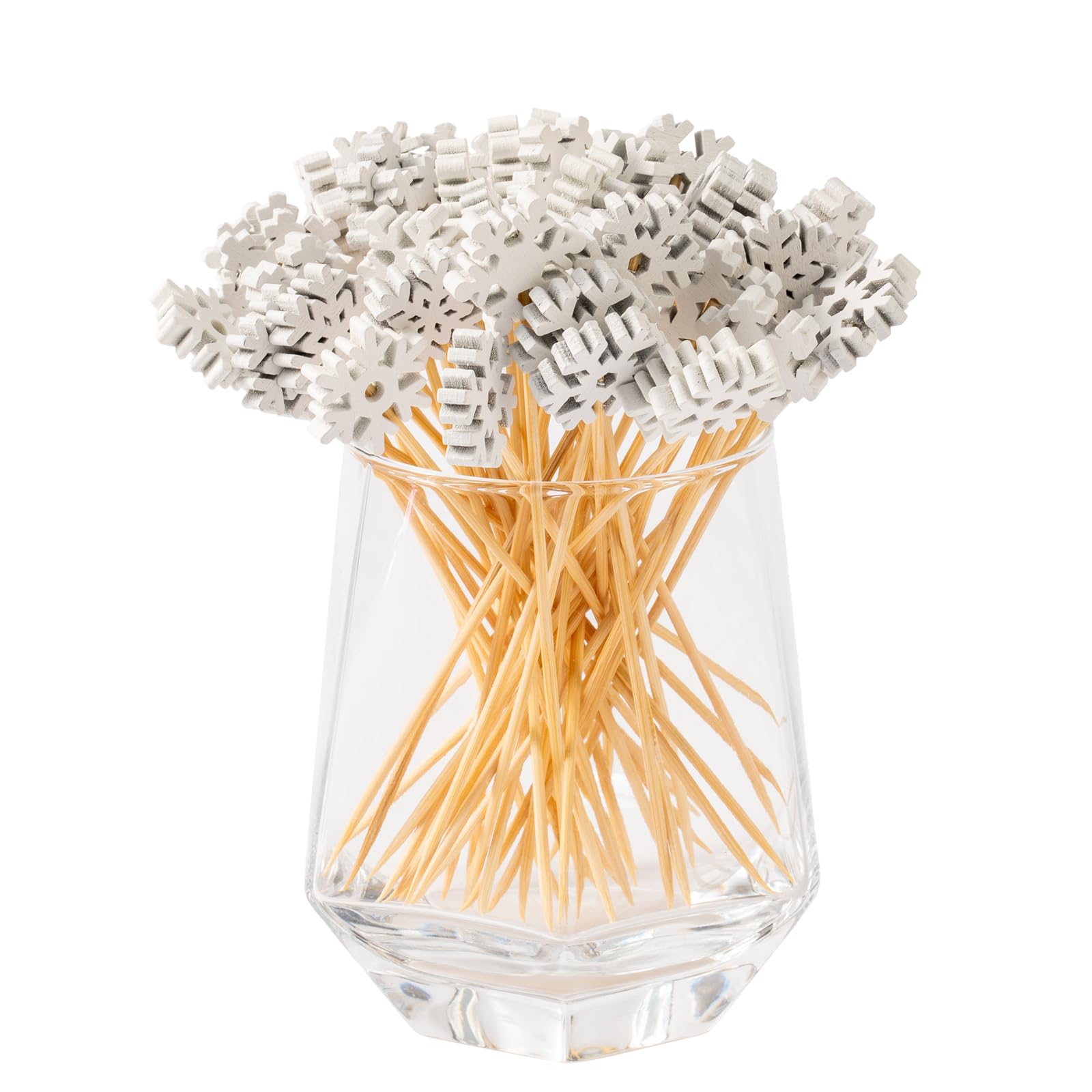 Jiesky 240pcs wooden Christmas picks decorate charcuterie and party trays.