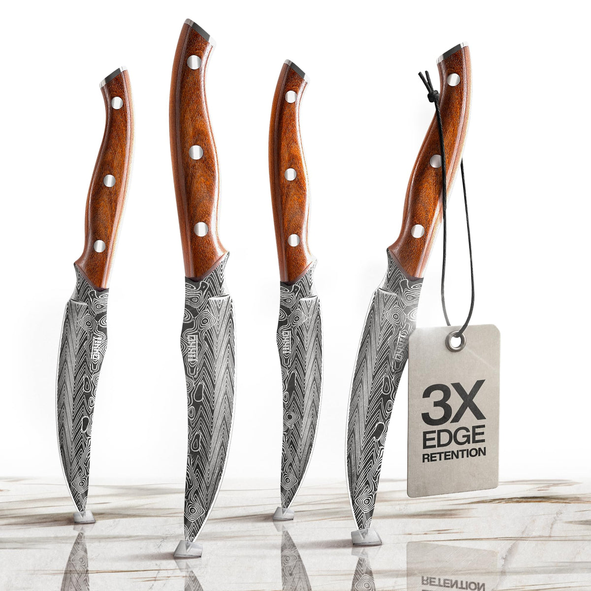 Jikko Bushido Edition steak knife with rosewood handle for precise cuts