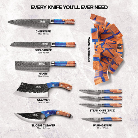 Jikko Eternal Wave nakiri knife ideal for precise veggie prep.