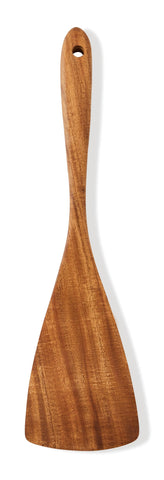 Jilla-hla acacia wood spatula with long handle for easy stirring and flipping.
