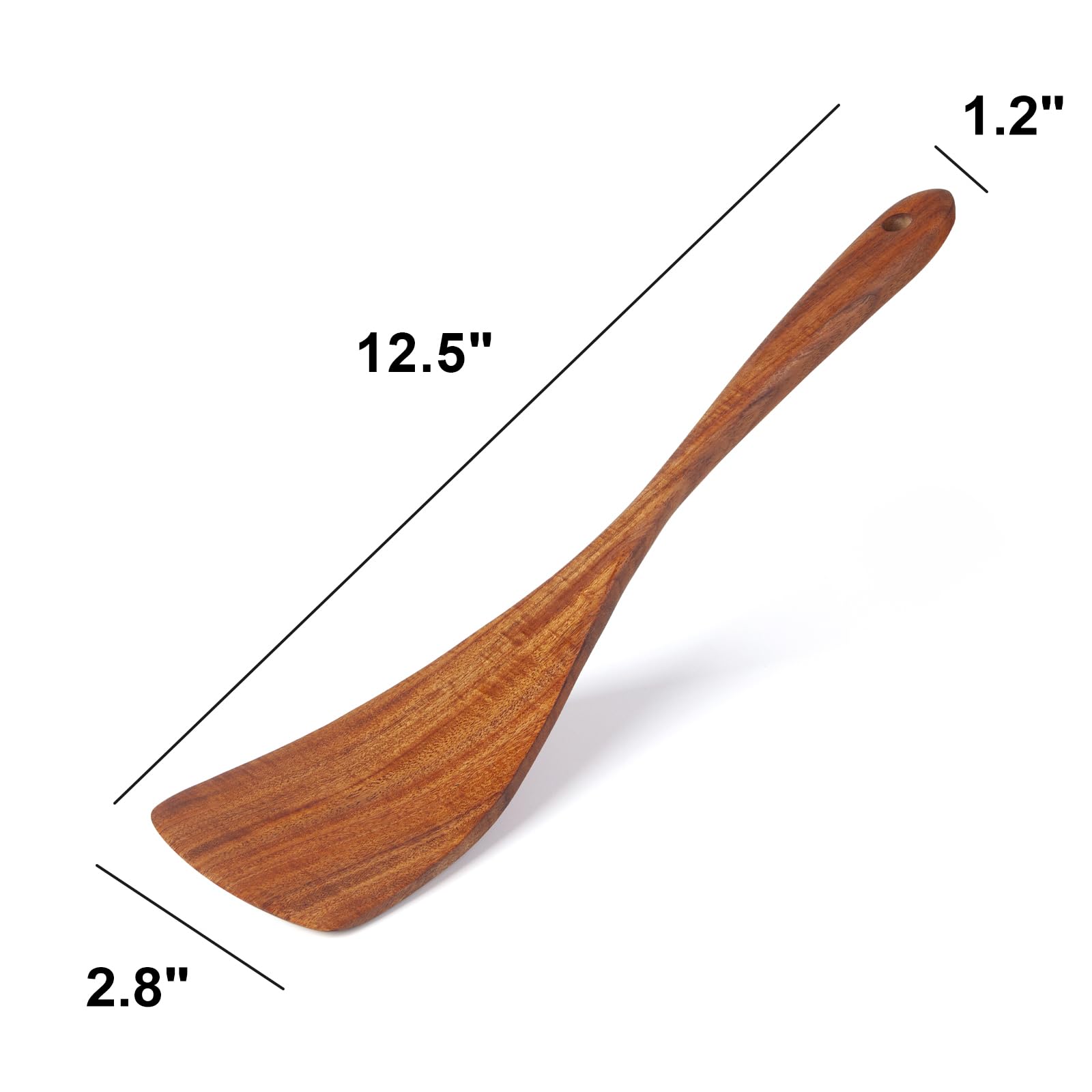 Jilla-hla acacia wood spatula safe for nonstick cookware and coatings.