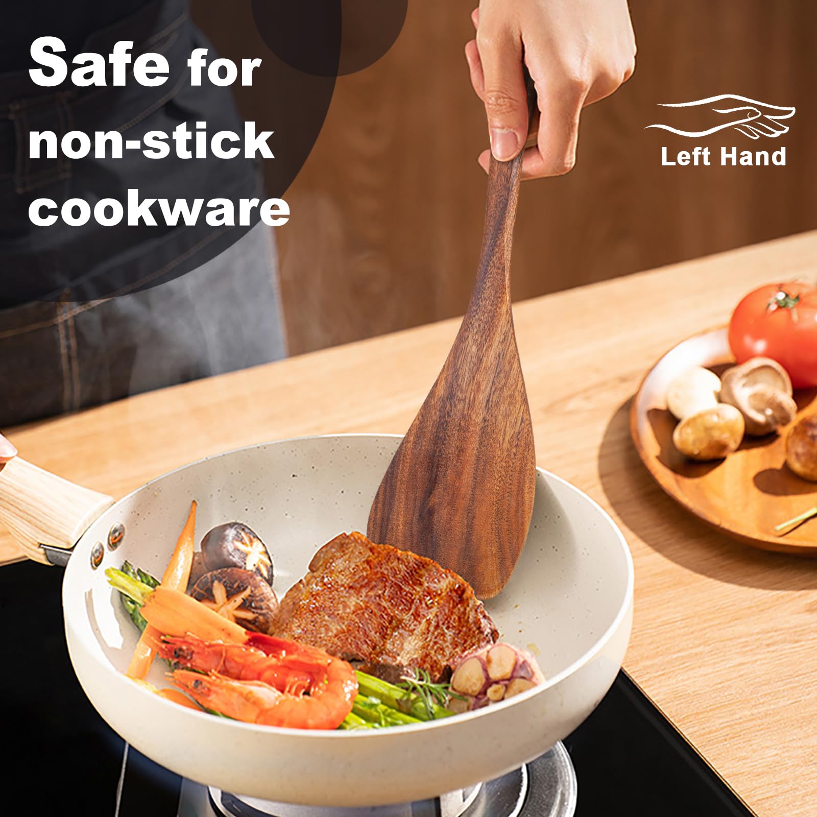 Jilla-hla hand-polished spatula delivers a smooth surface and durability.