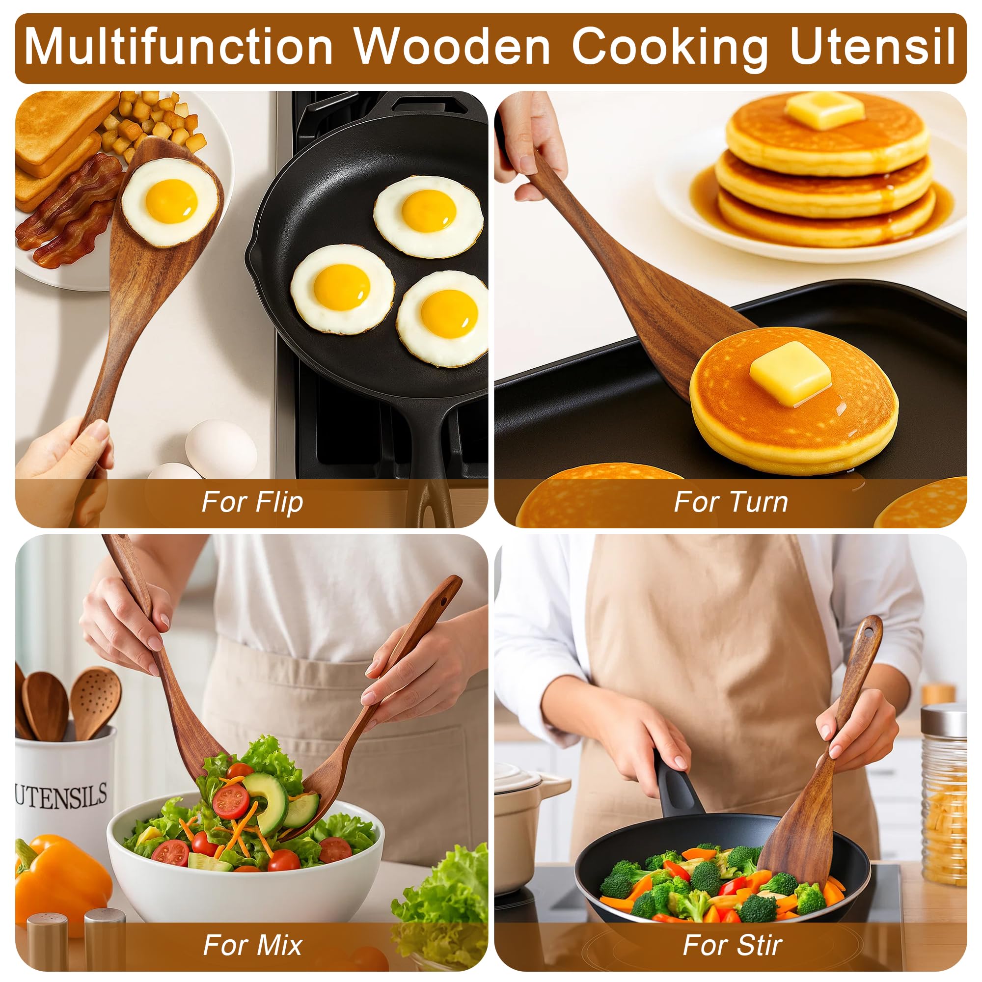 Jilla-hla long-handle spatula offers comfortable grip and extra leverage.