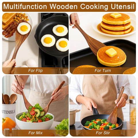 Jilla-hla long-handle spatula offers comfortable grip and extra leverage.