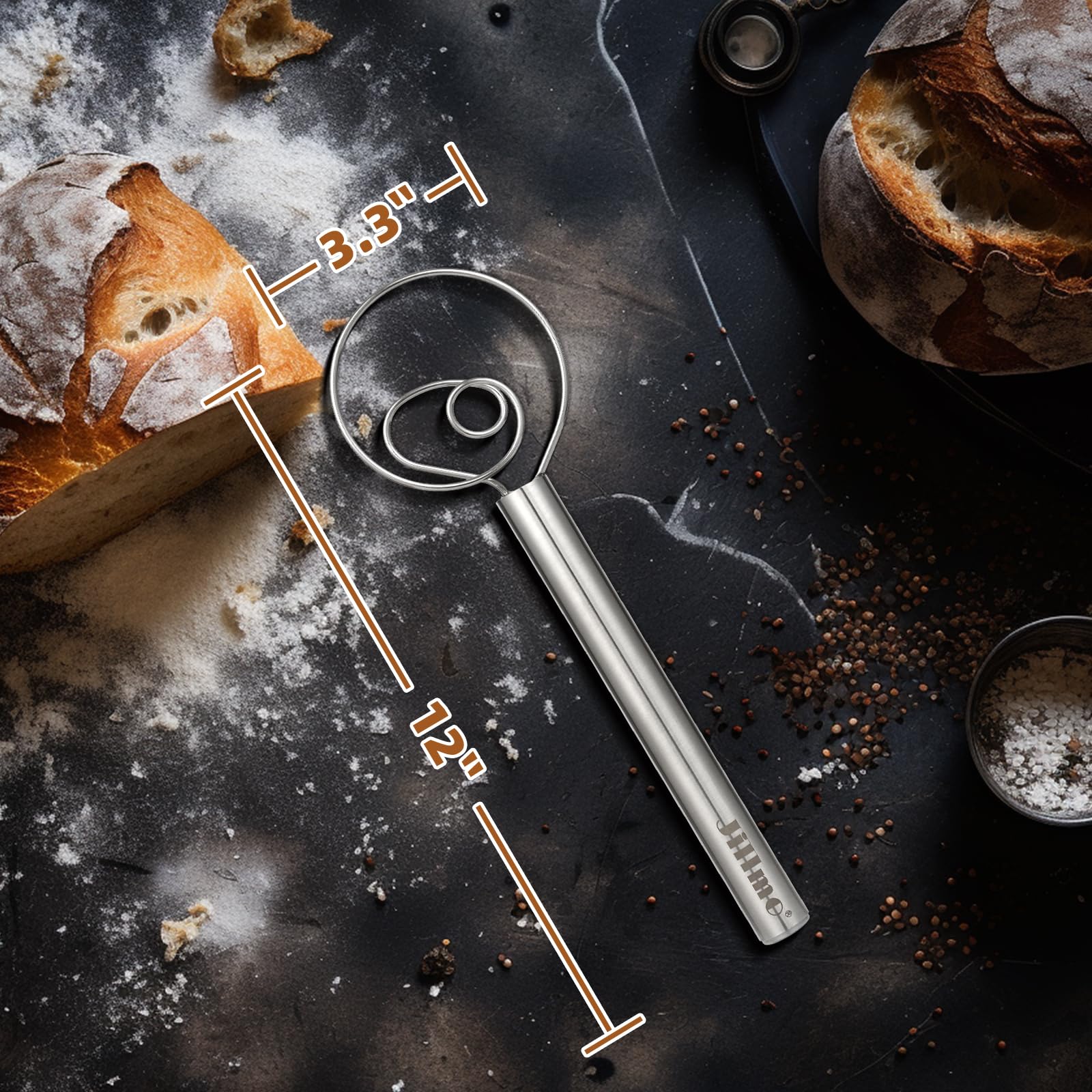 Jillmo handles thick batters and stiff dough efficiently for even mixing.
