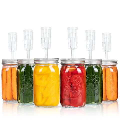 JILLMO wide mouth fermentation lids with seals for reliable fermentation.