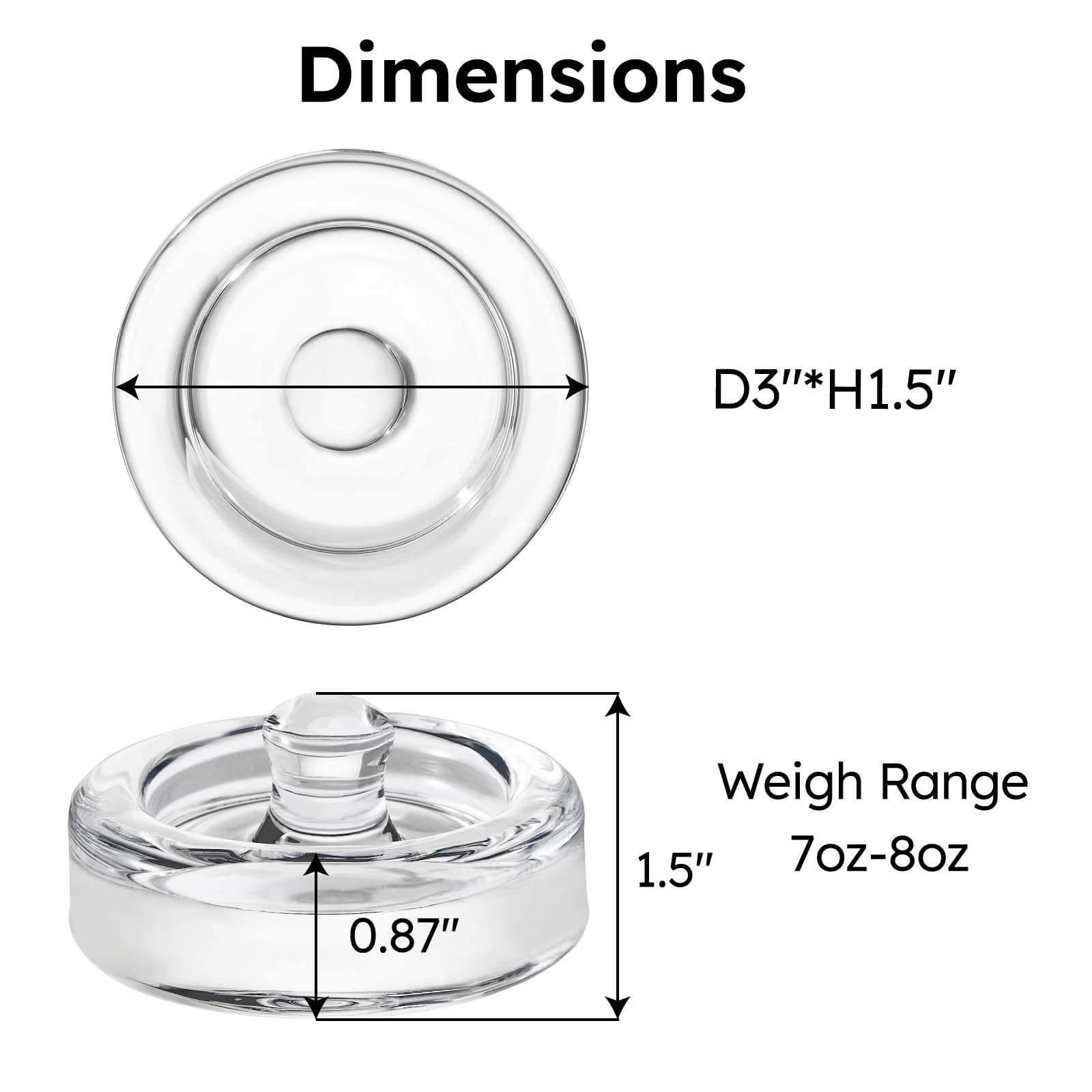 Jillmo handle design fermentation weight is easy to remove even with wet fingers.
