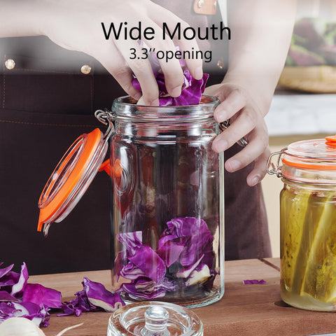 JILLMO wide-mouth jar facilitates quick loading and thorough cleaning