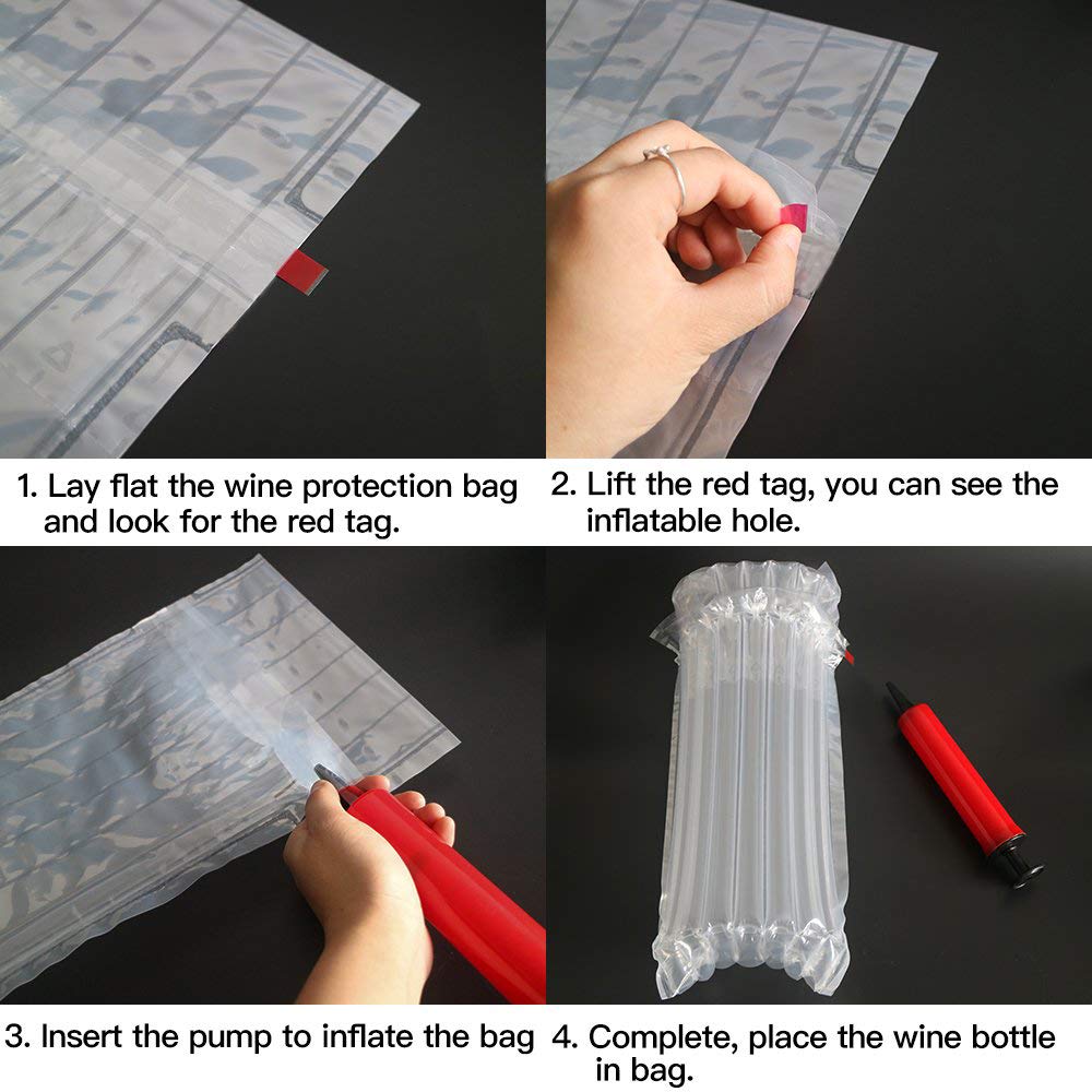 JIMEI seven independent columns protect glass bottles even if one column is punctured