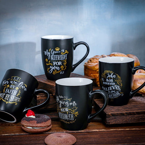 Jinei mugs stacked display demonstrates space-saving storage and pairing.