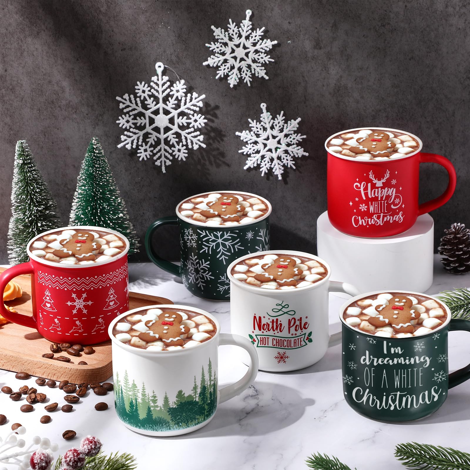Jinei Christmas mug campfire-themed set enhances outdoor get-togethers